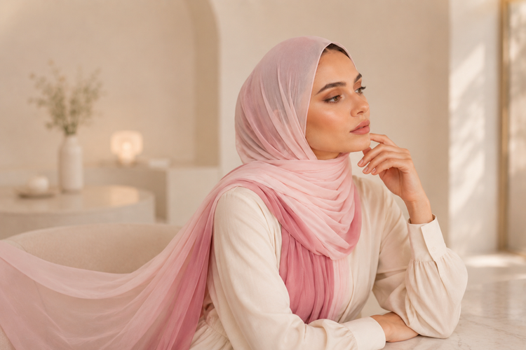 Multicolor Chiffon Head Scarf